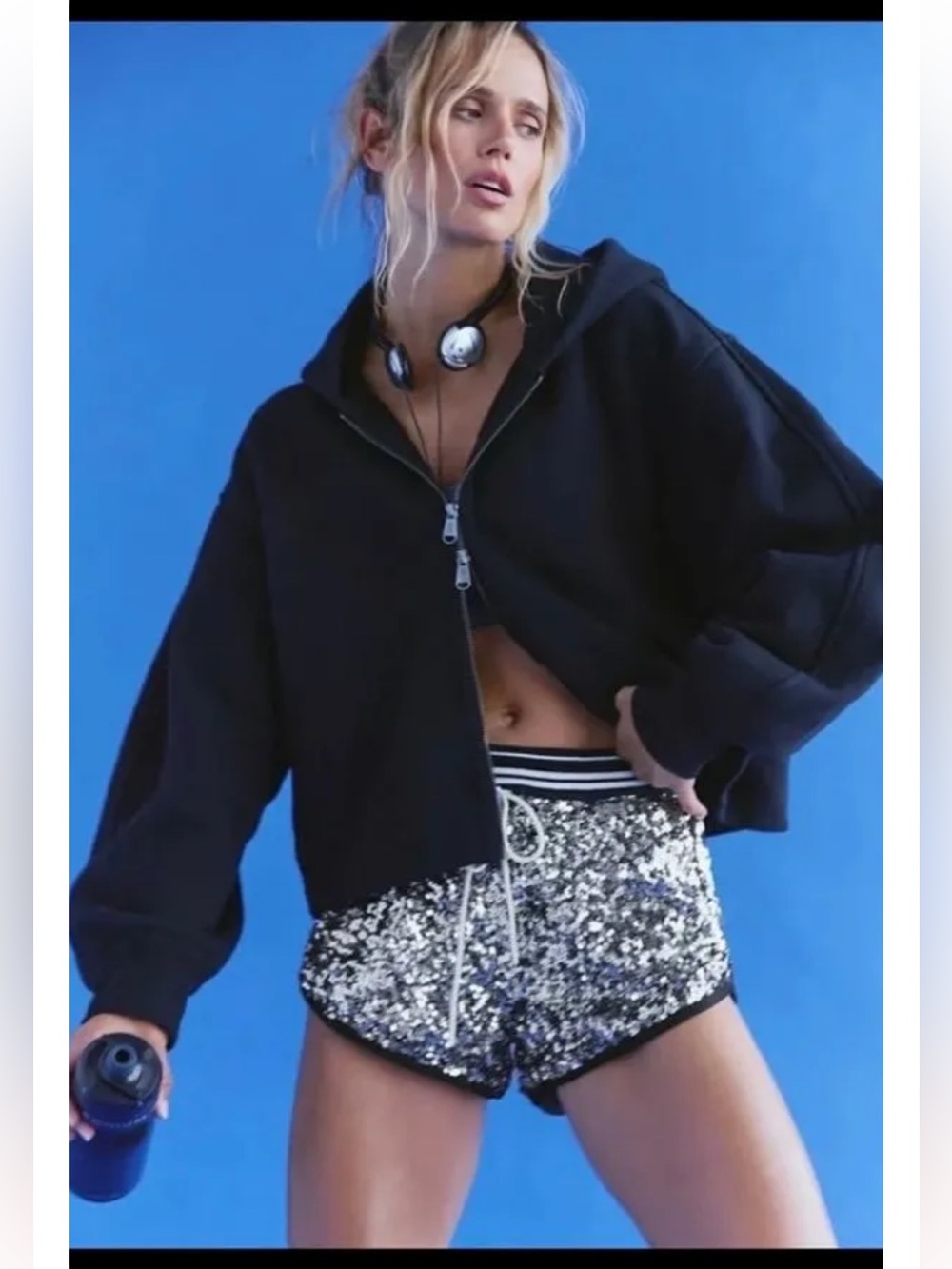 Free People Shining Star Sequin Shorts